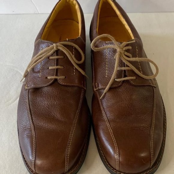 Preowned Sandro Moscoloni Brown Leather Size 15 D Mens Shoes Made In Brazil